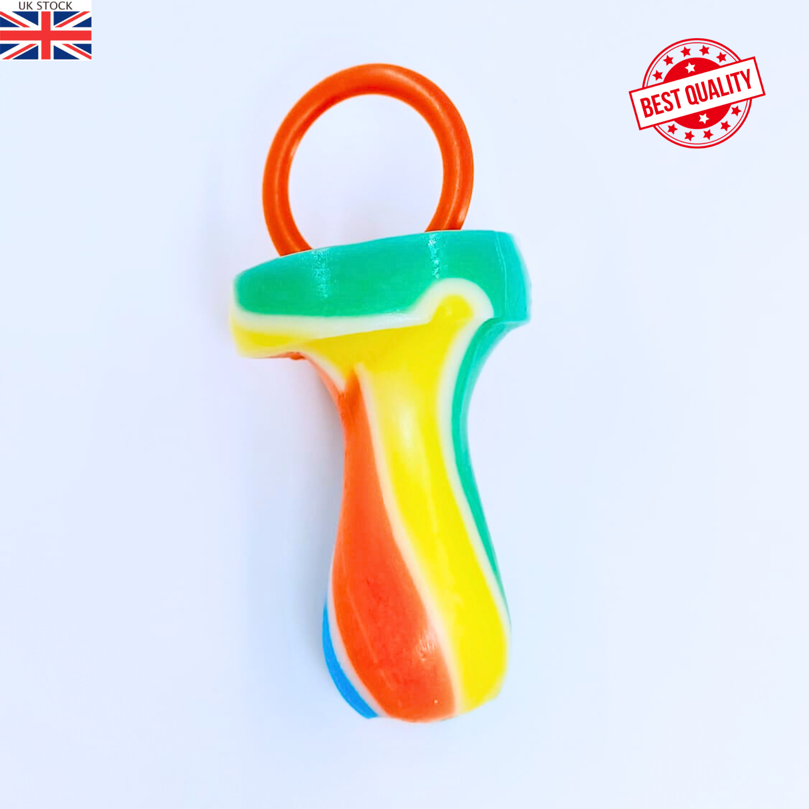 Rainbow Rock Dummies Sweets Candies Fruit Flavoured Parties Kids