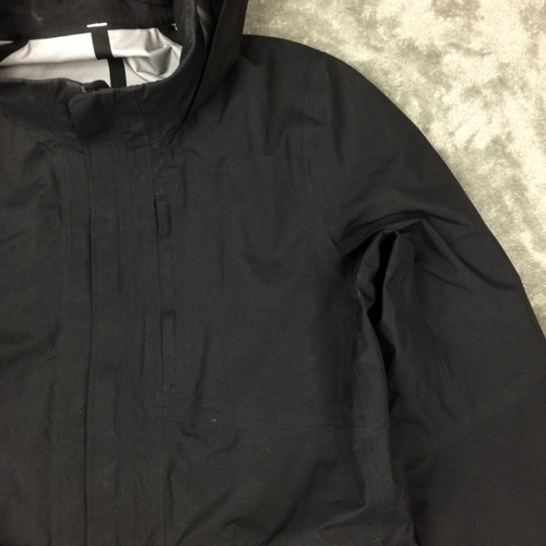 Lululemon Storm Field Jacket Mens Small Raincoat Black Stowaway Hood - Picture 3 of 18