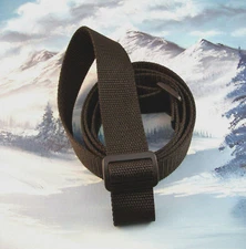 RIFLE SLING ~ 1 1/4" BLACK POLYPRO ~ 1.25" x 42" 