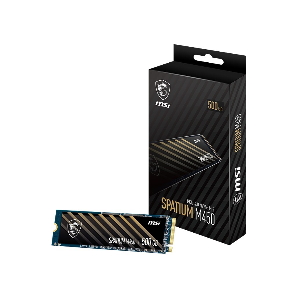 4711377022477 MSI SPATIUM M450 PCIe 4.0 NVMe M.2 500 ГБ PCI Express 4.0 3D NAND M