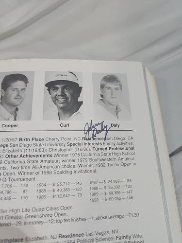 RARE Official PGA TOUR BOOK 1991 Media Guide 384 Page Paperback 122 Autographs - Picture 24 of 24