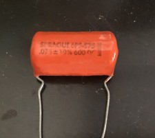 NOS Vintage Sprague Orange Drop .075 uf 600v Guitar Amp Tone Capacitors