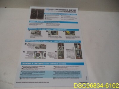 Qty = 24: Array HouseKeeping Wall Mounted Dispensors Sign 11''x17'' 10598 01-09-11