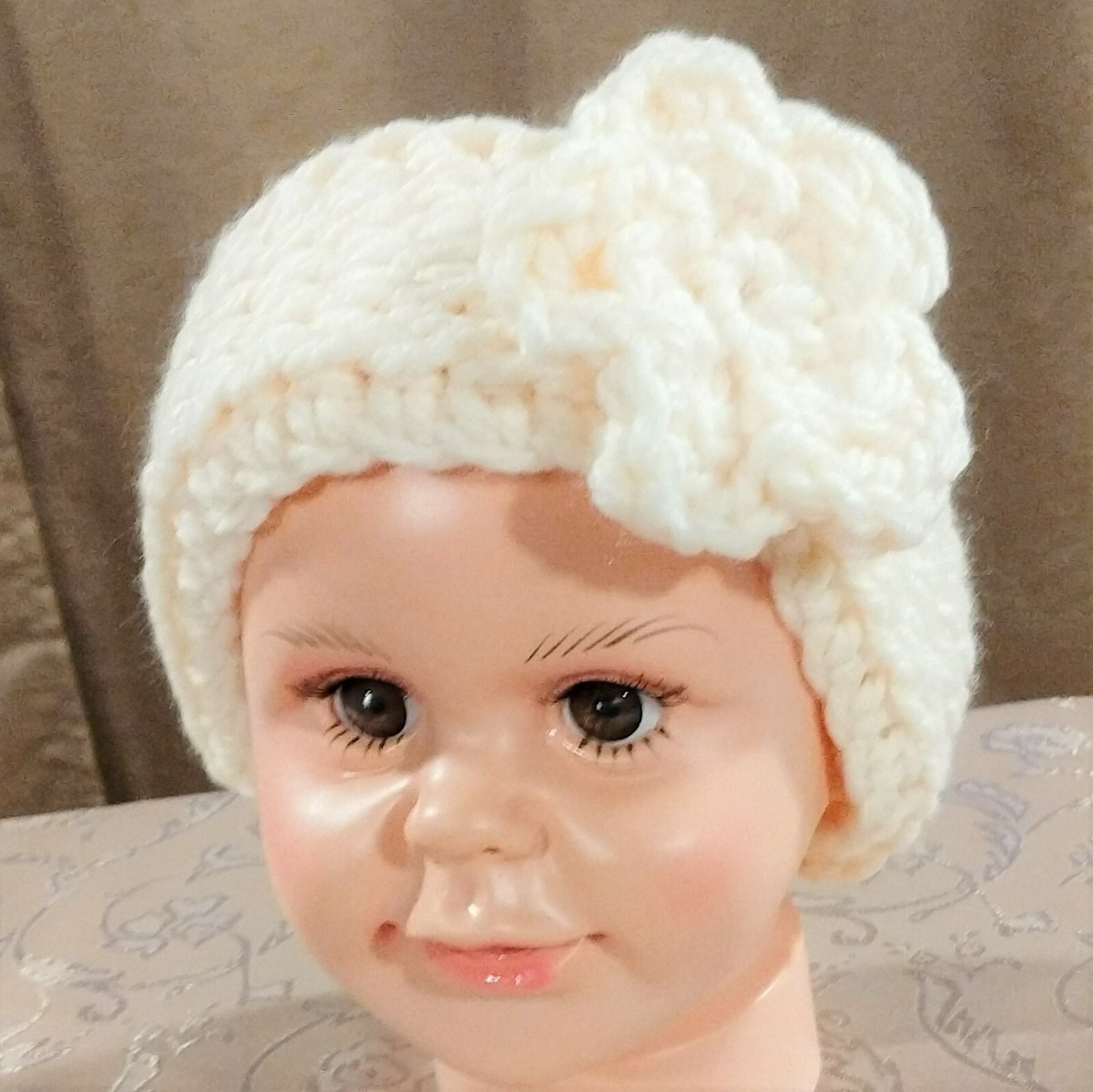 Child Winter Ear Warmer Headband-Removable Flower-Handmade- Free