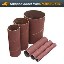 POWERTEC 4.5" length x 6 different Diameter Sanding Sleeves  80 Grit (11204)