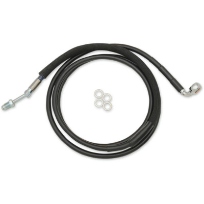 Drag Black Braided Extended Plus + 4 Hydraulic Clutch Line Cable FLTRX 17-18