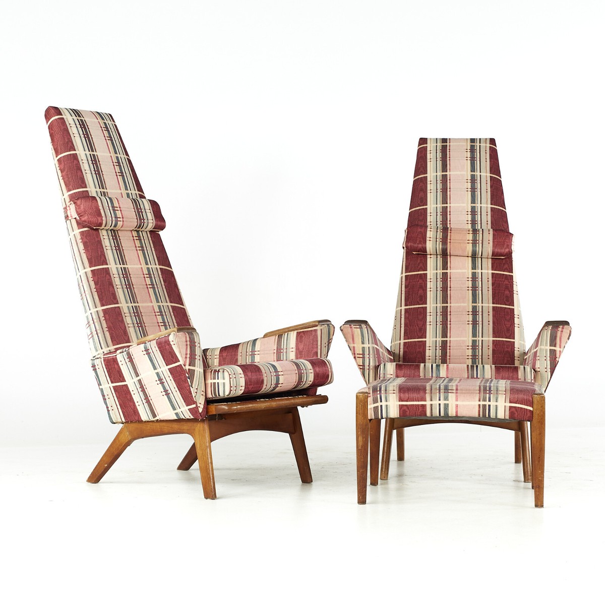 Adrian Pearsall for Craft Associates Mid Century Slim Jim Highback
