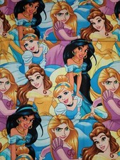 Disney Princess Fabric Fat Quarter 18in x 21in 100 Cotton