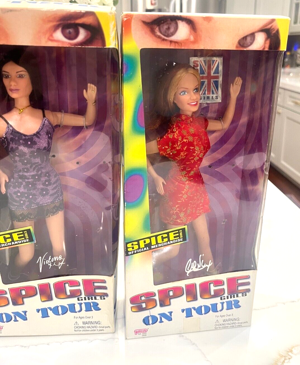 Spice Girls On Tour Dolls 1998 Complete Set of 5 NIB (READ ENTIRE