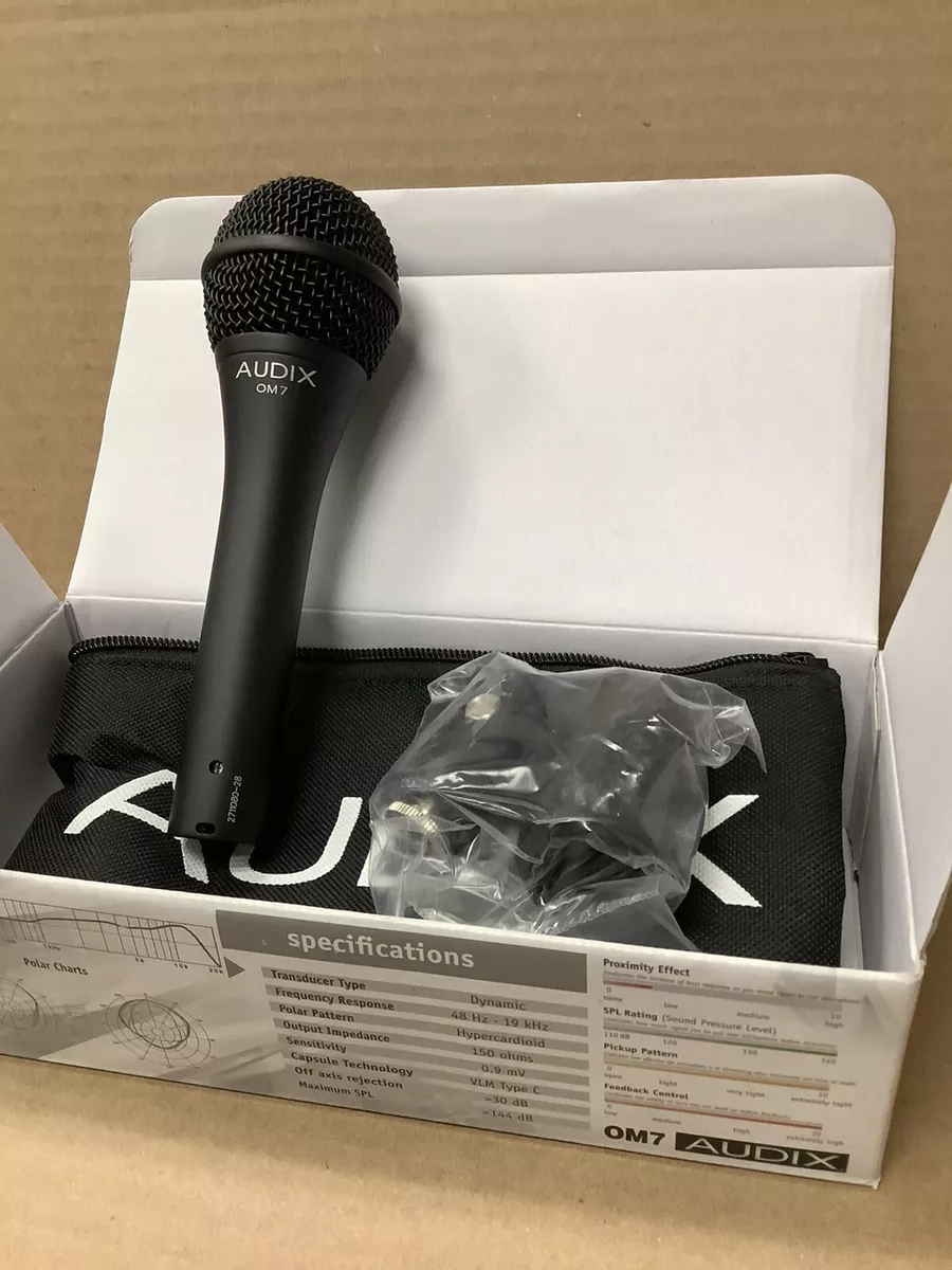 Audix OM7 Hypercardioid Dynamic Handheld Vocal Microphone *BRAND NEW*