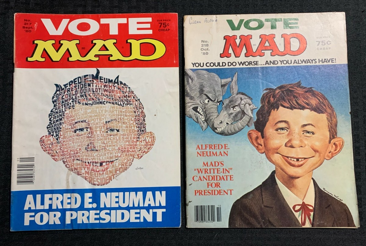1980 MAD Magazine #217 & 218 G/VG 3.0 Alfred E Neuman For