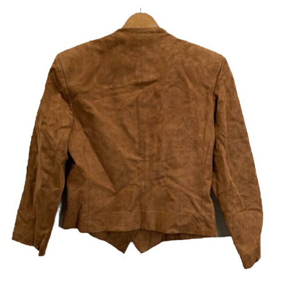 Yves Saint Laurent Giacca di Pelle Marrone Ricamo Ecopelle L KI250109059