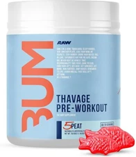 RAW Preworkout Powder, Thavage-5 Peat-40 Servings-NEW & SEALED!!!