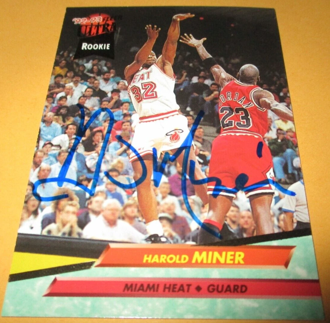 Harold Miner trading card