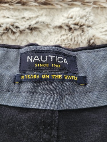 Nautica Navy Blue Corduroy Pants Dansforth Pleated Mens 38 X 34 A Bit Trimmer - Picture 11 of 17