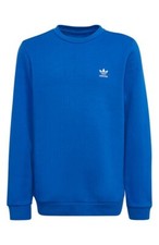 Adidas NEW Big Boys Youth Fleece Crewneck Fashion Sweatshirt Royal Blue S 38