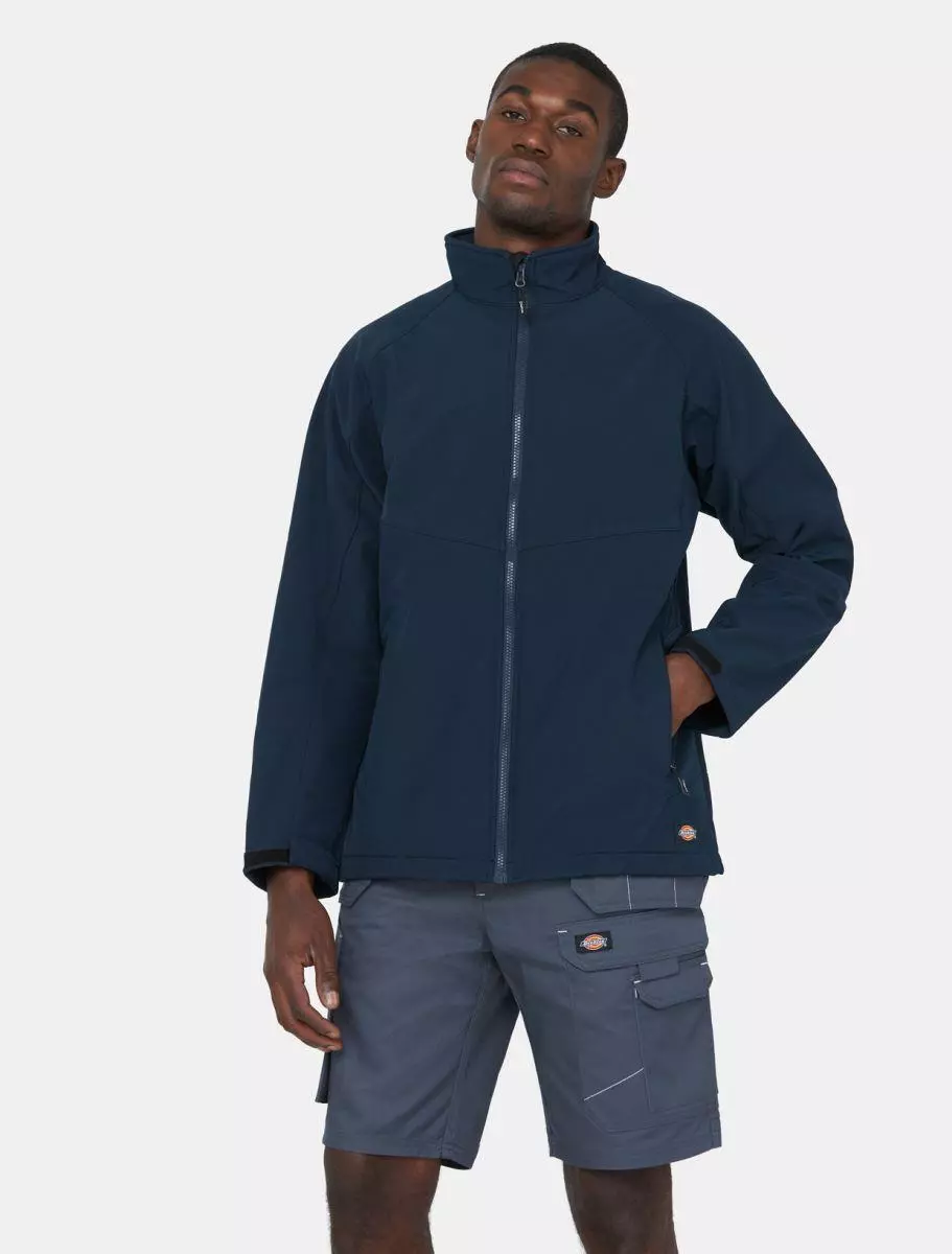 Dickies navy shower proof breathable softshell jacket eBay