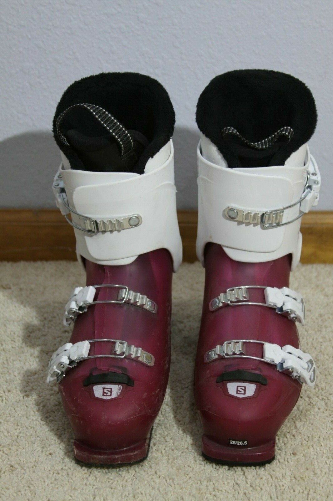 scarponi da sci salomon 26 5 T 3 bianco gelso donna