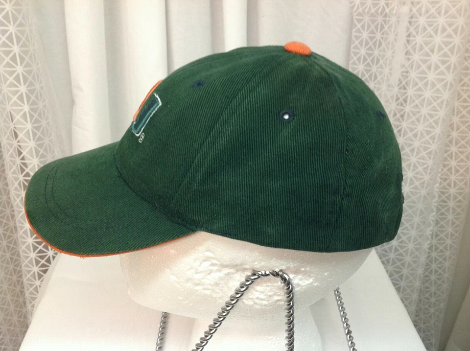 Gorra de béisbol ajustable de la Universidad de Miami para jóvenes niños y niños The U Foto 3 de 4