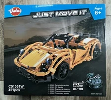 VATOS STEM Remote Control Racing Car 2.4GHz RC 421PCS Construction Toys for Kids