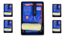 Lynwood 7" Simulated Sheepskin Paint Roller And Paint Tray Set DIY Materials