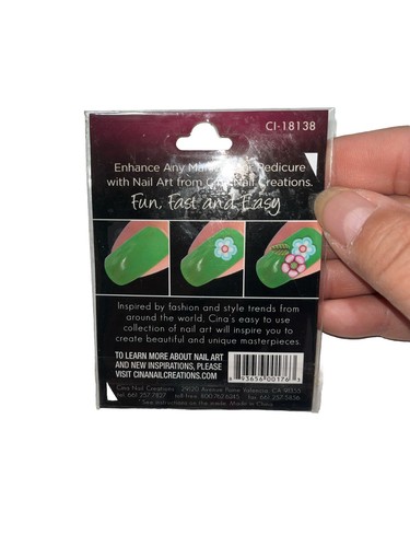 Kit Nail Art Cina Decalcomanie Autoadesive Adesivo Petalo Spingi Fiore Floreale Carino - Foto 2 di 2