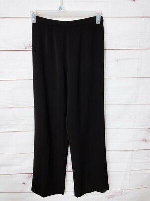 AKA Eddie Bauer Womens Pants Size 4 Black High Rise Side Zip