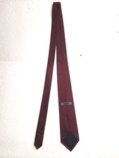 DKNY Necktie Men Size 58 in L x 3.5 in W Maroon 100  Silk Formal Casual