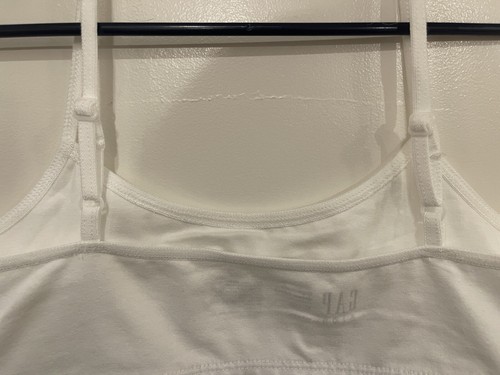 Gap Kids Girls Cotton Adjustable Strap Elasticized Band Soft Basic Bra White XL - Picture 4 of 4