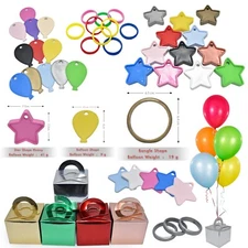 10 Cake Box Helium Balloon Weights Wedding Christening Birthday Party baloons 