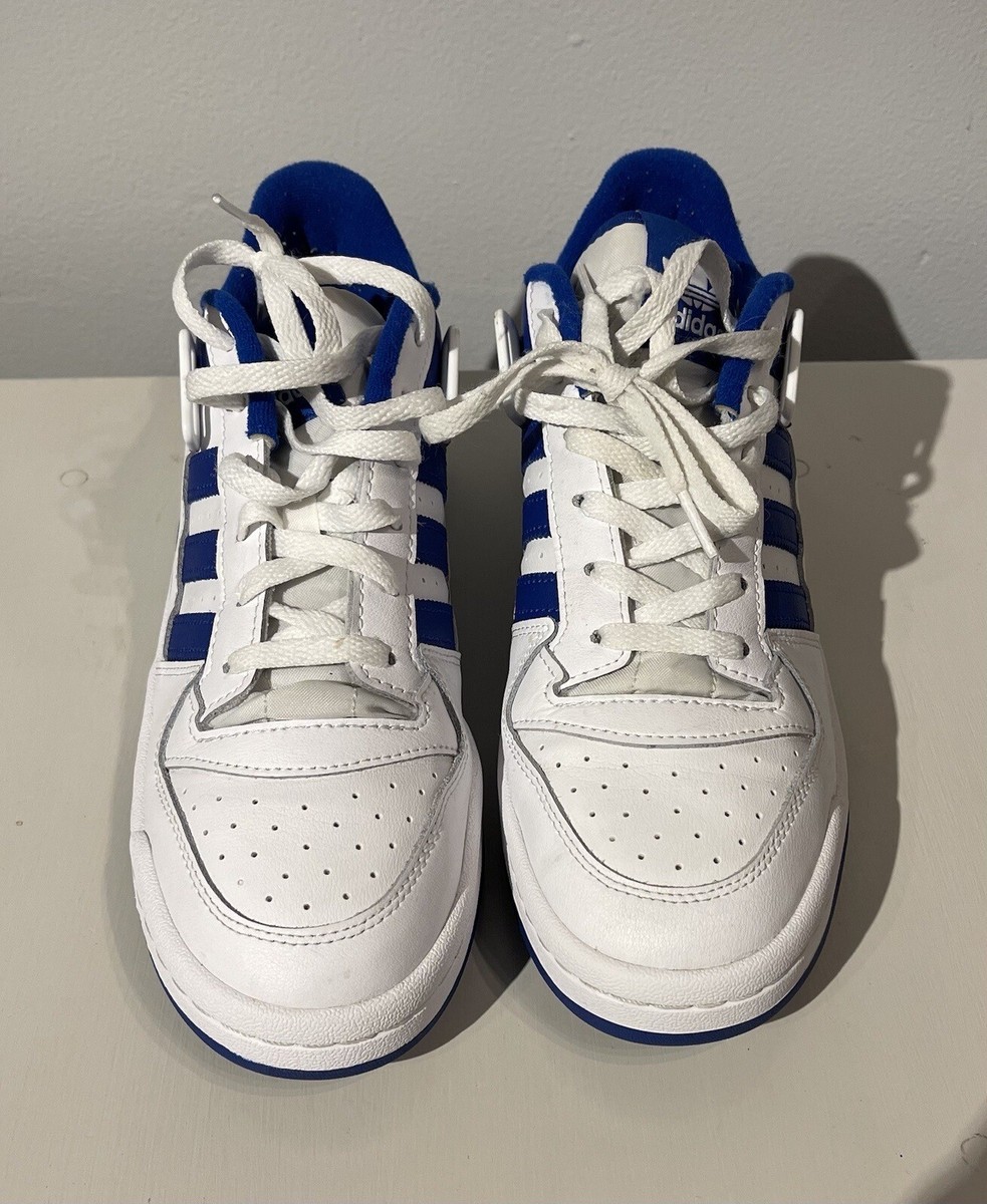 Adidas 'Forum Low' Sneakers • White, Blue • Sz 9 • FY7756 | eBay