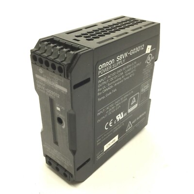 OMRON S8VK-G03012 DC Power Supply, 12VDC, 2.5A, 50/60Hz