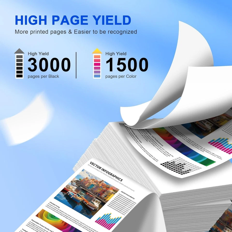 LC422XL Multipack Ink Cartridge For Brother MFC-J5740DW MFC-J6540DW NonOEM LC422 - Image 3 of 4