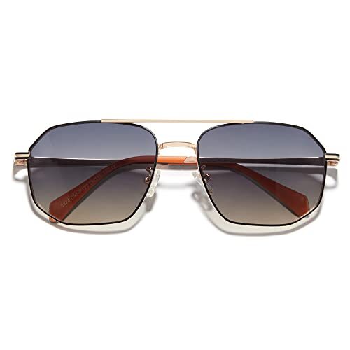 Military Aviator Sunglasses Men Trendy Shade Metal Frame Polarized Lens UV400-image
