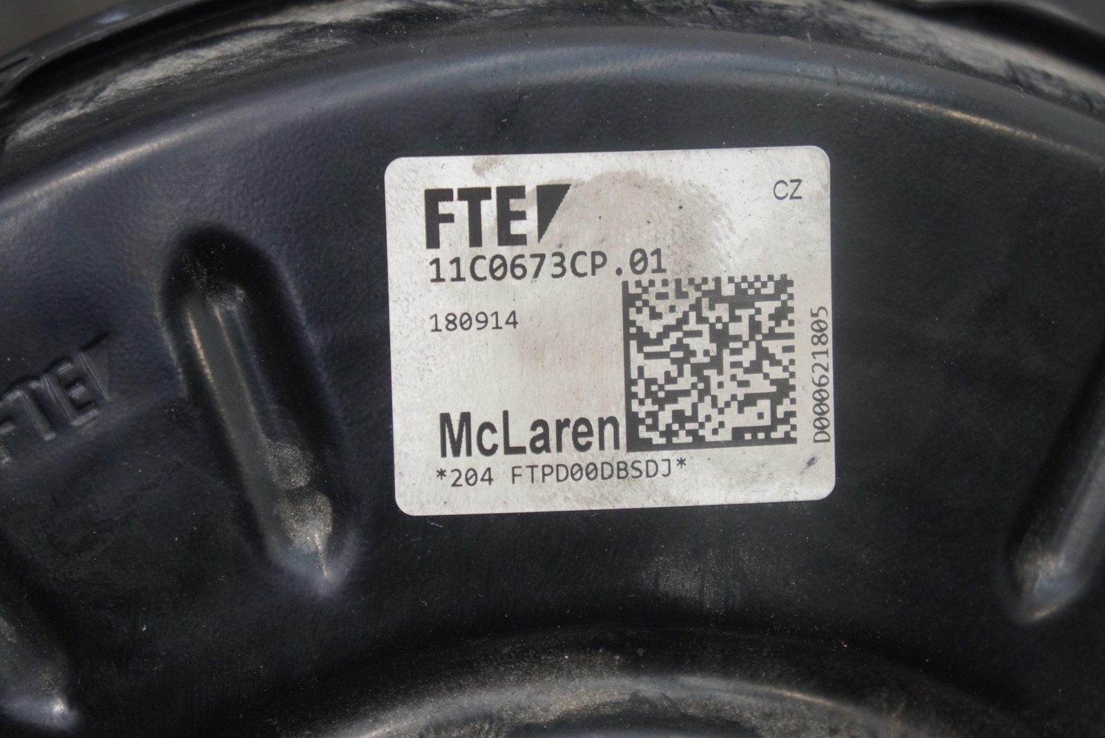 Power Brake Booster Master Cylinder 11C0673CP OEM McLaren 650S 2015