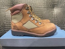 Timberland TB044996 Junior Boys Gray Leather 6-In Field Boot SZ 6 NEW