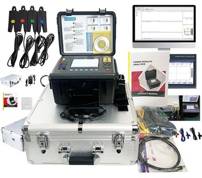Portable Power Quality Analyzer Meter with Current 10mA to 10.0A USB Interface