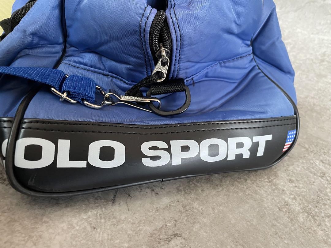 90S Polo Sport Boston Bag Ralph Lauren Blue Vintage Limited