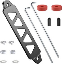 Battery Tie Down Mount Bracket Aluminum Alloy Universal 8.5 Inch Five-Hole Blue