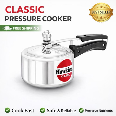 #ad Hawkins Aluminium 1.5 Litre Classic Pressure CookerBest Inner Lid CookerSmall $44.80