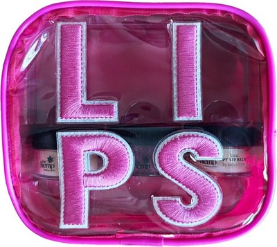 Hempz Lip Kit Includes Lip Balm, Lip Gloss, Lip Scrub, w/a cute pink zip bag