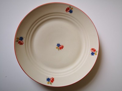 Sammelteller uralt Mohn und Kornblumen 