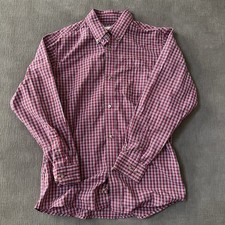 Wrangler Riata Red Plaid Button Down Shirt Kids Size Large
