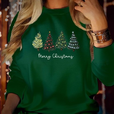 Merry Christmas Tree Sweatshirt Holiday Family Xmas Party Top Geschenk Hoodie MC5051