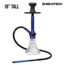 Cachimba azul Jaxx 18" 1 manguera de ShishaTech cachimbas cachimba y BONO
