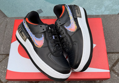 WMNS NIKE AIR FORCE 1 SHADOW PIXEL BLACK PINK PURPLE WHITE CV8480-001 SZ 5