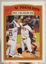 FERNANDO TATIS JR. 2021 Topps Heritage PLAYOFF HIGHLIGHTS JUMBO 5x7 #/49 PADRES