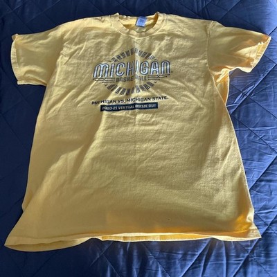 Gildan 2021 Michigan Virtual Maize Out Tee (Men's Size L) Special Event Print