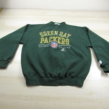 Vintage Green Bay Packers Sweatshirt Mens Medium Green Logo Athletic Pro Line