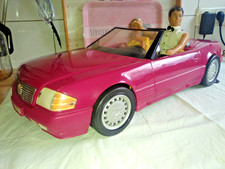 Barbie Puppe Familie Ken und Baby , Auto Mercedes 500 SL Cabrio
